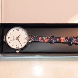 Budding Beauty Skinny Strap Watch